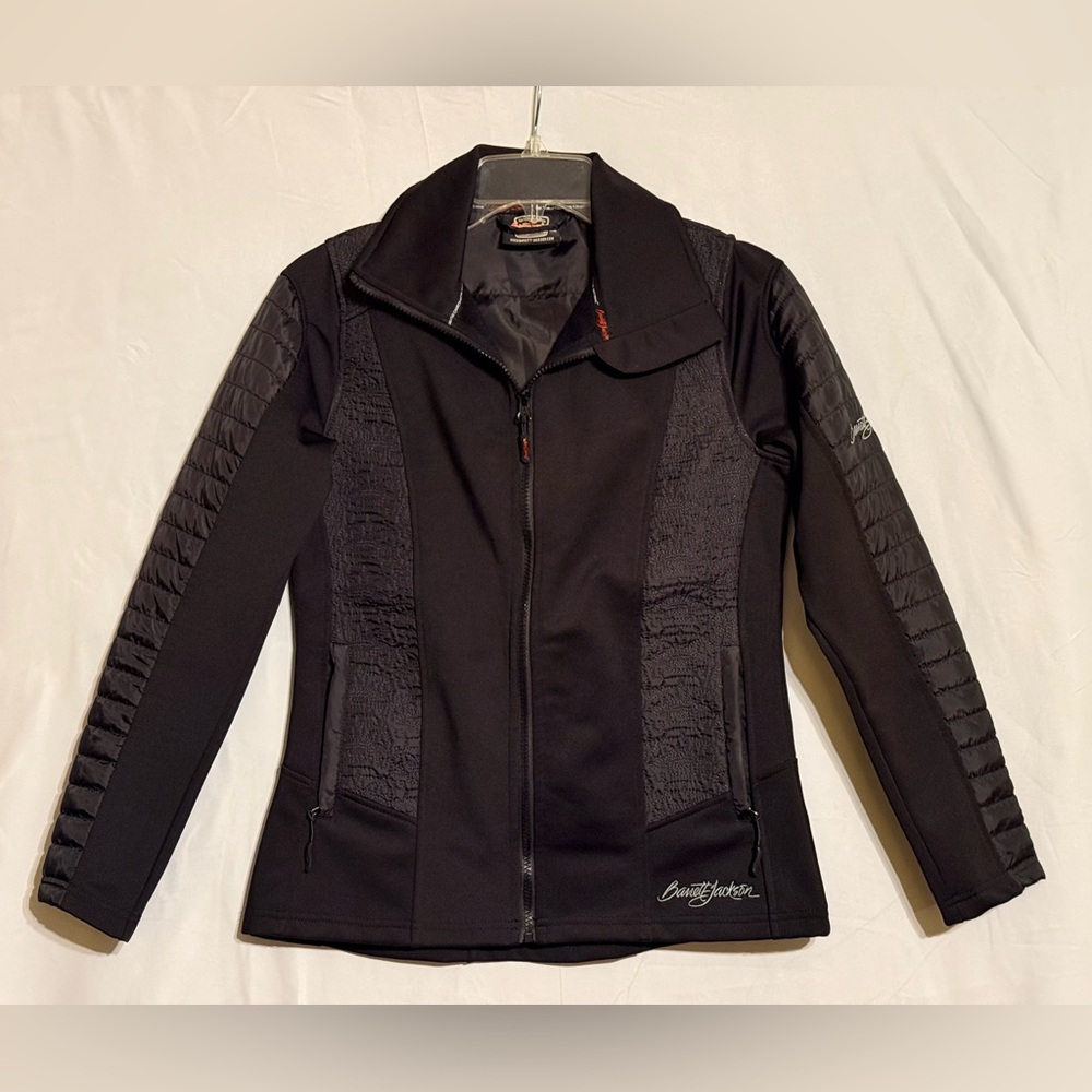 Barret-Jackson Women's Black Quilted Jacket Size Small